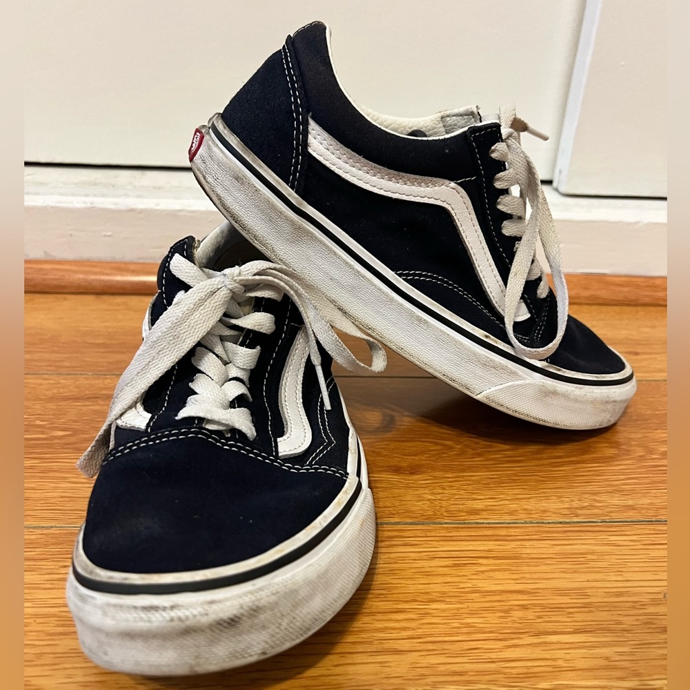 Vans Old School Suede Navy Low Top Sneakers Size 7.5